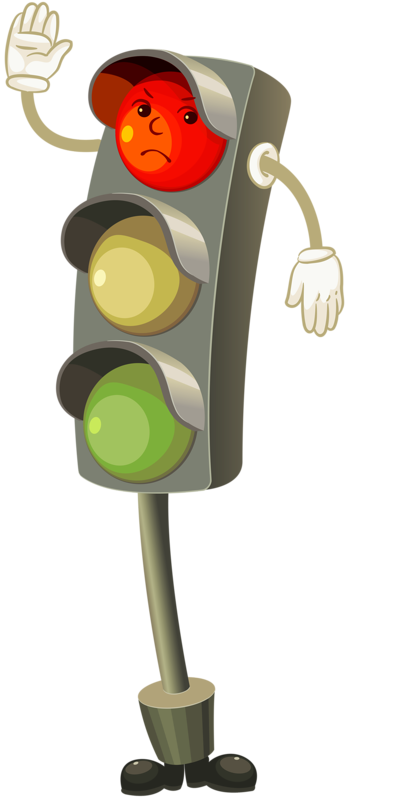 На какой сигнал светофора можно переходит дорогу?