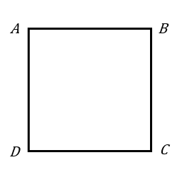 На рисунке изображен квадрат ABCD. Выбери верное